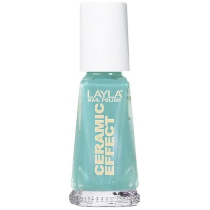 Layla Cosmetics 1243R23-024 Ceramic Effect Nail Polish Jade it All 10ml