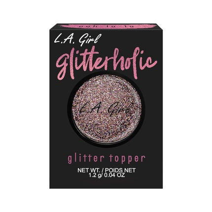 L.A. Girl Glitterholic Glitter Eyeshadow Ooh La La Rose Gold Light Pink