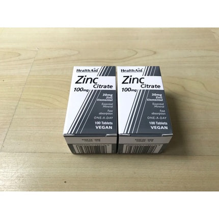Healthaid Zinc Citrate 100mg Vegan Tablets 100 Tablets