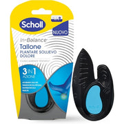 Scholl in-Balance Cushioning Pain Relief Insoles for Heel, Heel Pain, Achilles Tendon, Size L, Unisex Blue