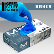 Medium Nitrile Gloves for Hobby Miniature Paint Airbrushing Sculpting by GSW