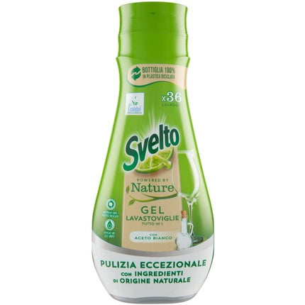 Svelto Ecolabel Dishwasher Gel With Vinegar, Value Pack, 216 Washes