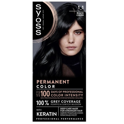 Syoss Permanent Coloration Hair Dye Permanent Coloring 1-1 Red