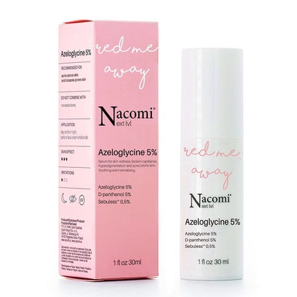 Nacomi Next Level Azeloglycine 5% Brightening Serum For Face For Capillary Skin 30ml