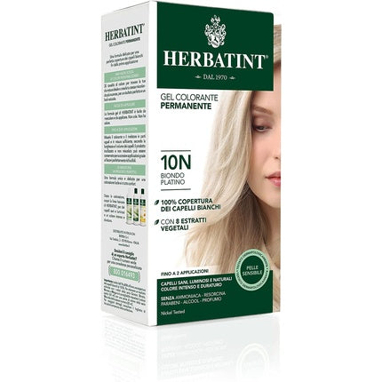 Novavis Platinum Blonde Permanent Herbal Hair Colour Gel 135ml ...