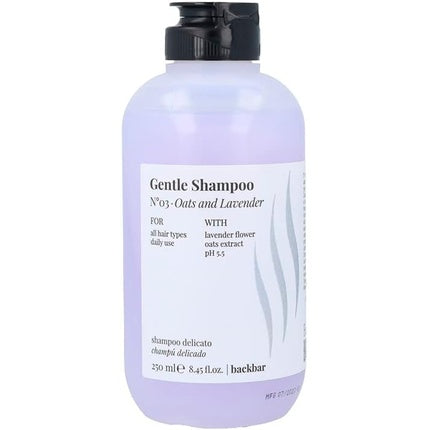 BackBar No. 03 Gentle Shampoo Oats and Lavender 250ml