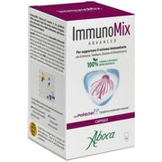 Aboca Immunomix Advanced 50 Capsules - Immune System Support Supplement with Echinacea, Elderberry, Ginger, and Eleutherococcus