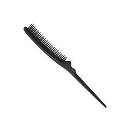 Eurostil Curved Crepe Brush Plastic Black