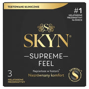 Supreme Feel Thin Non-Latex Condoms - 3 Pieces