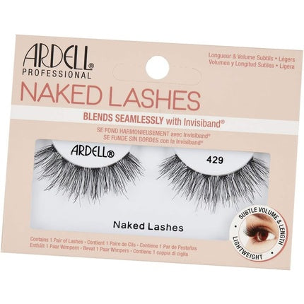 ARDELL Naked Lashes 429 Natural Real Hair False Eyelashes - Vegan and Reusable 1 Pair