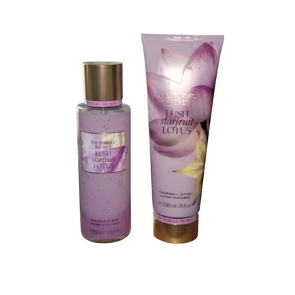 Victoria's Secret Lush Starfruit Lotus Fragrance Mist & Lotion Set
