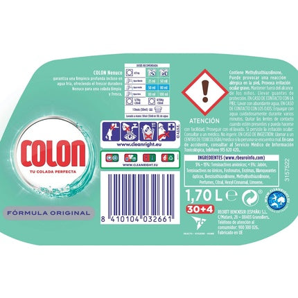 Colon Nenuco Washing Machine Detergent for White and Colored Clothes