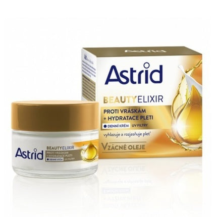 Astrid Beauty Elixir Day Cream Moisturizing Antiwrinkle Day Cream With Uv Filters 50 Ml