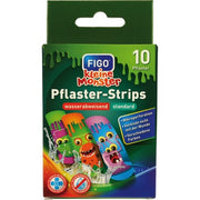 Figo Plaster For Kids Strips Small Monster 10 Pieces Water Repellent