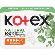 KotexHV Natural Normal 8 Sanitary Napkins