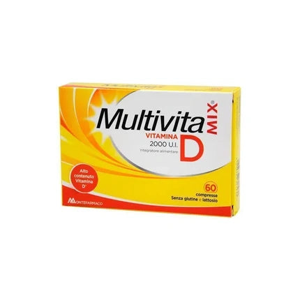 Montefarmaco Multivitamix Vitamin D Supplement 2000 Iu 60 Tablets