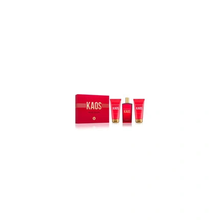 Instituto Espaol Poseidon Kaos Eau De Toilette 100ml Spray Set With After Shave And Bath Gel