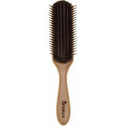Denman Curly Hair Brush D3 Wood 7 Row Styling Brush for Detangling Separating Shaping and Defining Curls - For Women and Men