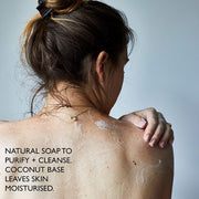 UpCircle Cinnamon and Ginger Chai Soap Bar 100g Organic Vegan Cleanser for Face and Body