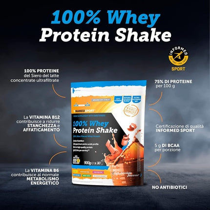 Named Sport 100% Whey Protein Shake 900g Chocolate