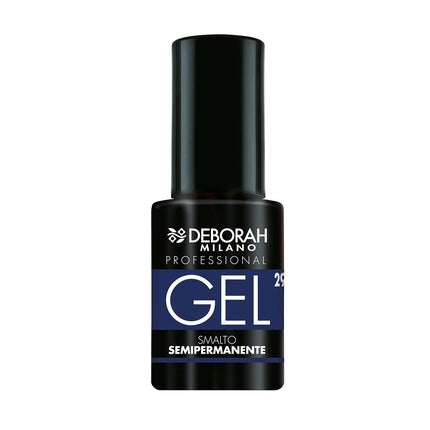 Deborah Milano Professional Gel Nail Polish No. 29 Blue China Plumping Effect Long-lasting for Intense and Shiny Nails 4.5ml