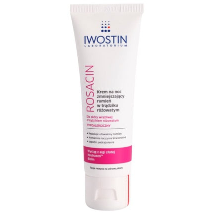 Rosacin Soothing Night Cream - Iwostin - for sensitive skin with rosacea issues - 40ml