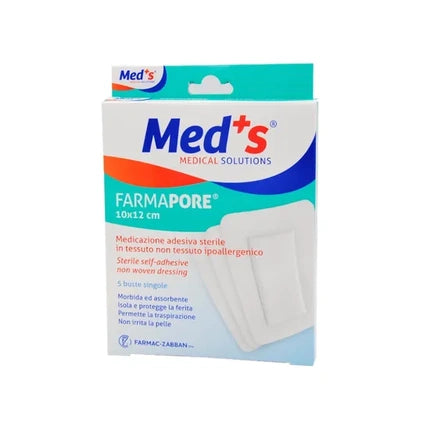 Farmaczabban Spa Med's Farmapore Sterile Hypoallergenic Adhesive Dressing 10cm X 12cm