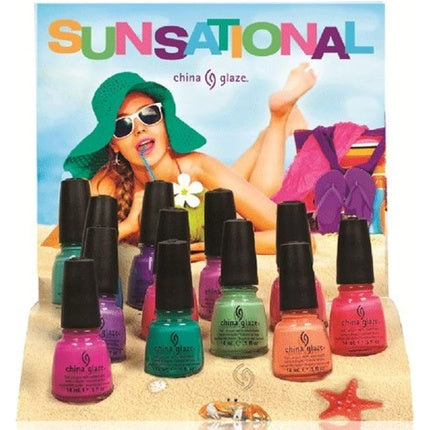 China Glaze Highlight Of My Summer Nail Polish Lacquer with Hardeners 14ml