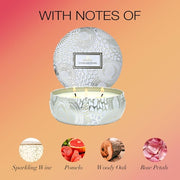 Voluspa Sparkling Cuvee Candle 3 Wick Tin 12 Ounces