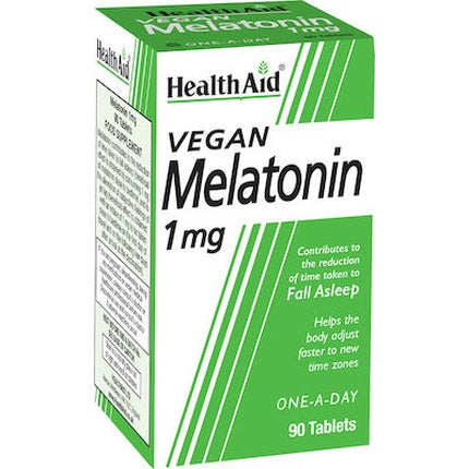 Health Aid Melatonin 1mg Plant-Based Supplement - 90 Tablets
