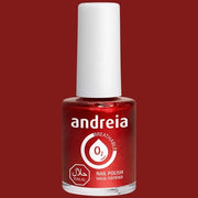 Andreia Halal Breathable Nail Polish Water Permeable Red Glossy Vegan and Cruelty-Free 10.5ml