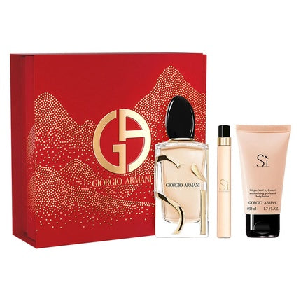 Giorgio Armani Si Eau De Parfum Spray Set - 100ml Eau De Parfum, 10ml Eau De Parfum, 50ml Body Lotion