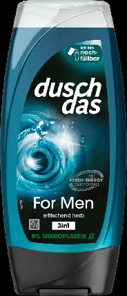 Duschdas 3 in1 Shower Gel & Shampoo for Men 250ml