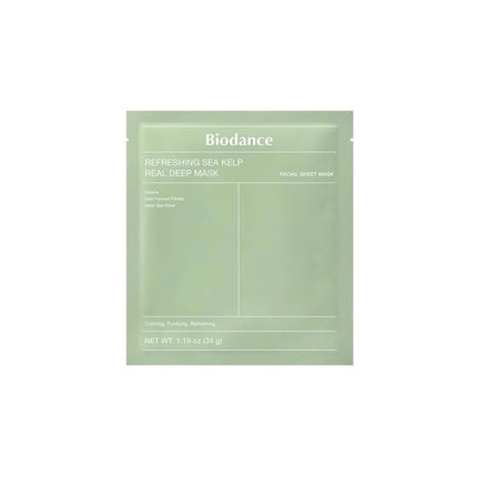 Biodance Refreshing Sea Kelp Real Deep Mask - 1 Piece, 34 Grams