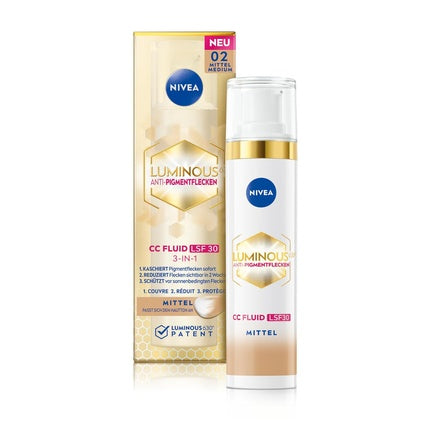 Nivea Luminous 630 Anti-Pigment Spots CC Fluid SPF 30 for Medium Skin Tones
