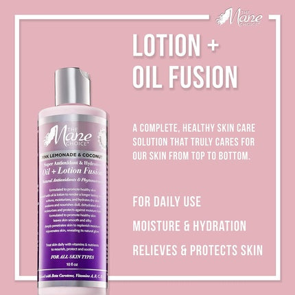 Mane Choice Pink Lemonade & Coconut Oil Lotion Fusion Skin Moisturizer 10oz