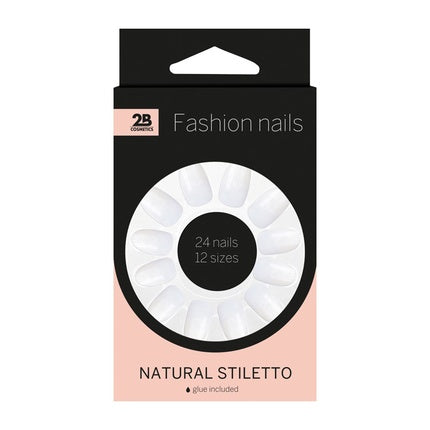 2b Nails Natural Stiletto - Perfect For A Stylish Manicure