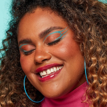 NYX PROFESSIONAL MAKEUP Vivid Brights Liquid Liner Smear-Resistant Eyeliner with Precise Tip Cyan Simp 01 Cyan Simp