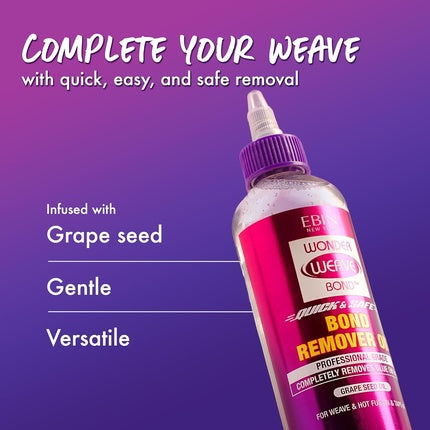 Wonder Weave Bond Remover Oil - Clear 4 Fl Oz 120ml