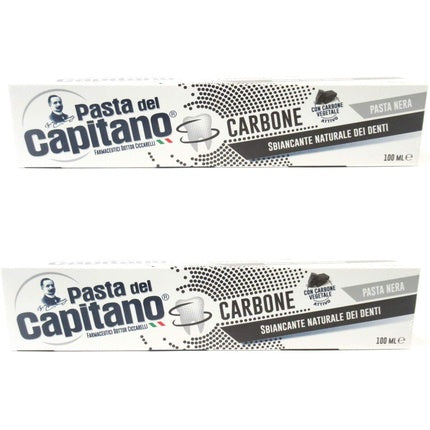 Pasta del Capitano Carbone Whitening Black Toothpaste 100ml 3.38fl.oz