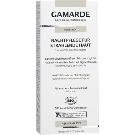 GAMARDE Bio-Kosmetik White Effect Night Care for Radiant Skin 40ml