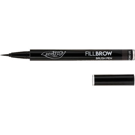 Puro Bio Fillbrow Brush Pen 04 Nero 0.7ml