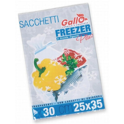 SACCHI BUSTA GALLO NORMALI Freezer Bags 25x35 - 30 Pcs
