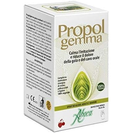 Aboca Propolgemma Spray No Alcohol for Adults and Children 30ml Protects the Mucous Membrane, Soothes Irritation and Reduces Throat and Oral Pain