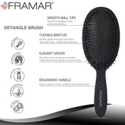 Framar Detangle Brush Black to the Future Black