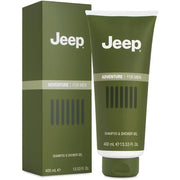 Jeep Adventure Shampoo & Shower Gel Refreshing Body Wash for Men Grapefruit, Peppermint & Rose Pepper Fragrance Grooming Essential 400ml