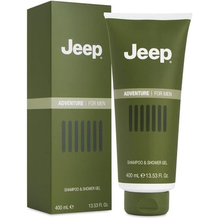 Jeep Adventure Shampoo & Shower Gel Refreshing Body Wash for Men Grapefruit, Peppermint & Rose Pepper Fragrance Grooming Essential 400ml