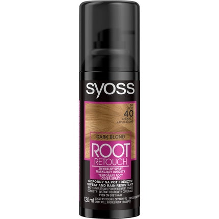 Syoss Root Retoucher Spray For Covering Roots Dark Blonde 120ml