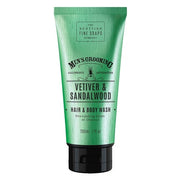 Scottish Fine Soaps Vetiver & Sandalwood Hair & Body Wash 200ml Tube
