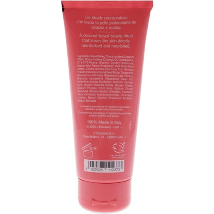 LErbolario Coconut Smoothing Body Cream For Women 3.3 oz